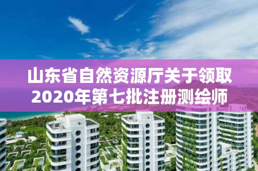 山東省自然資源廳關(guān)于領(lǐng)取2020年第七批注冊測繪師證章的公告