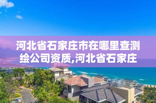 河北省石家莊市在哪里查測繪公司資質,河北省石家莊市在哪里查測繪公司資質信息。