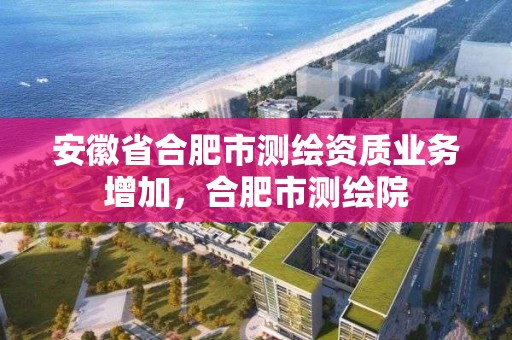 安徽省合肥市測(cè)繪資質(zhì)業(yè)務(wù)增加，合肥市測(cè)繪院