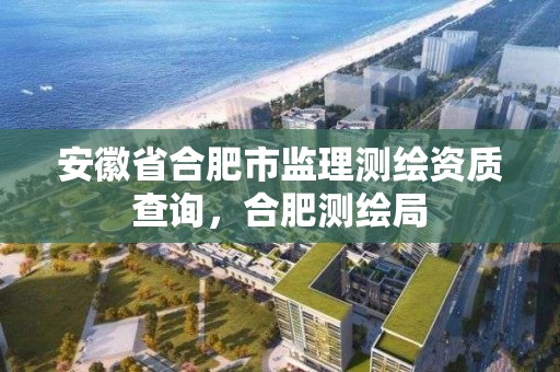 安徽省合肥市監理測繪資質查詢，合肥測繪局