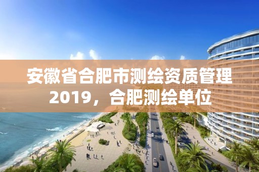 安徽省合肥市測繪資質(zhì)管理2019，合肥測繪單位