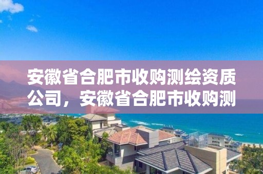 安徽省合肥市收購測繪資質(zhì)公司，安徽省合肥市收購測繪資質(zhì)公司有哪些