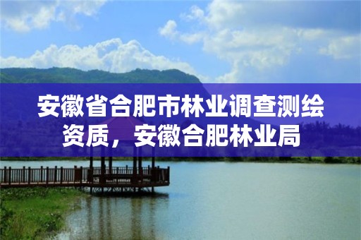 安徽省合肥市林業調查測繪資質，安徽合肥林業局