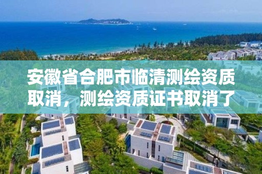 安徽省合肥市臨清測繪資質(zhì)取消，測繪資質(zhì)證書取消了嗎