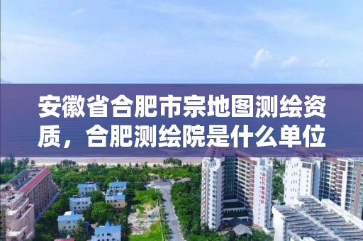 安徽省合肥市宗地圖測繪資質(zhì)，合肥測繪院是什么單位