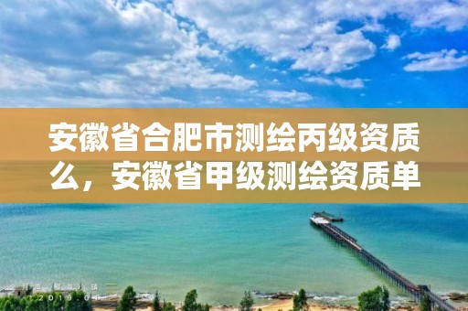 安徽省合肥市測繪丙級資質么，安徽省甲級測繪資質單位