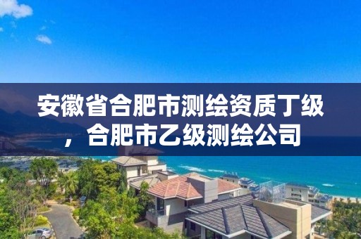 安徽省合肥市測繪資質丁級，合肥市乙級測繪公司