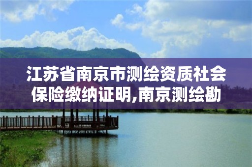 江蘇省南京市測繪資質社會保險繳納證明,南京測繪勘察。