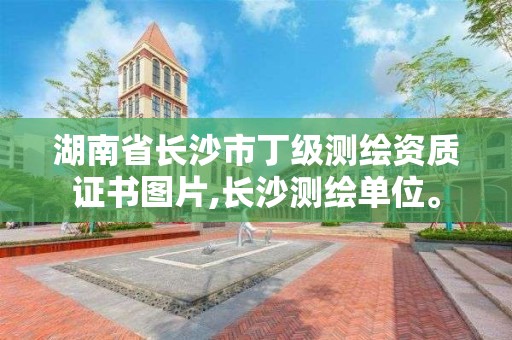 湖南省長沙市丁級測繪資質(zhì)證書圖片,長沙測繪單位。