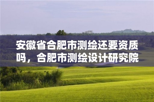 安徽省合肥市測繪還要資質嗎，合肥市測繪設計研究院屬于企業嗎?