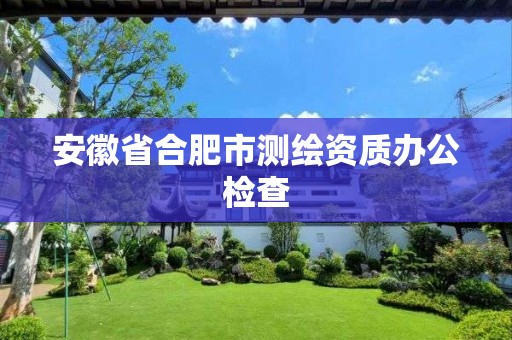 安徽省合肥市測繪資質(zhì)辦公檢查