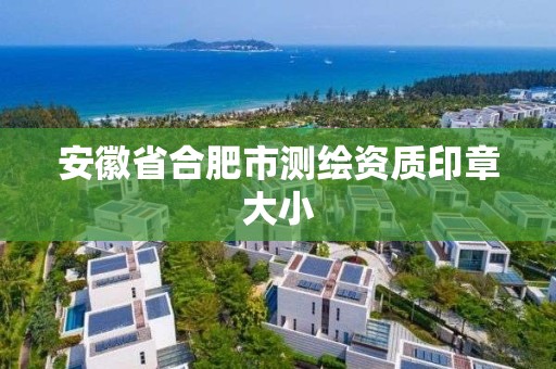 安徽省合肥市測繪資質印章大小