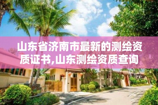 山東省濟南市最新的測繪資質證書,山東測繪資質查詢。