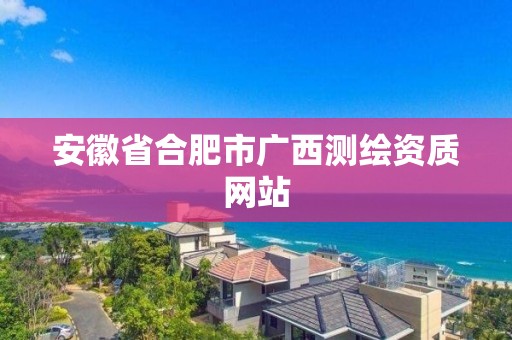 安徽省合肥市廣西測繪資質網站