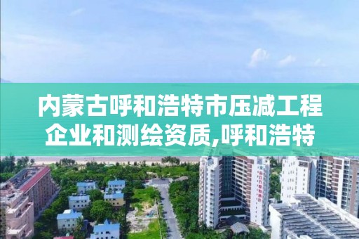 內蒙古呼和浩特市壓減工程企業和測繪資質,呼和浩特標準房測繪公司電話。