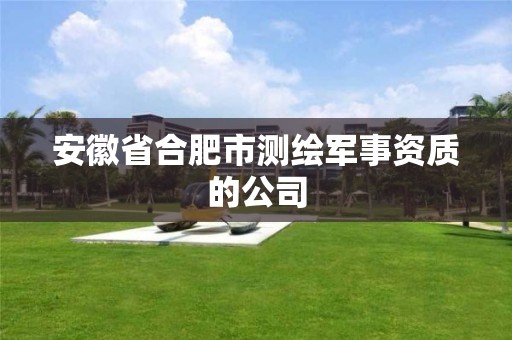 安徽省合肥市測繪軍事資質(zhì)的公司