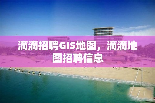 滴滴招聘GIS地圖，滴滴地圖招聘信息