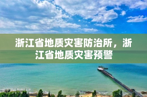 浙江省地質災害防治所，浙江省地質災害預警