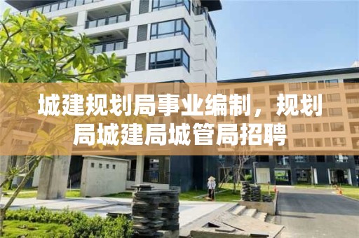 城建規劃局事業編制，規劃局城建局城管局招聘