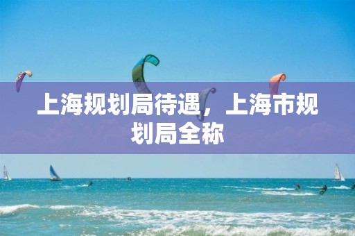 上海規劃局待遇，上海市規劃局全稱