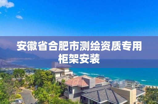 安徽省合肥市測繪資質專用柜架安裝