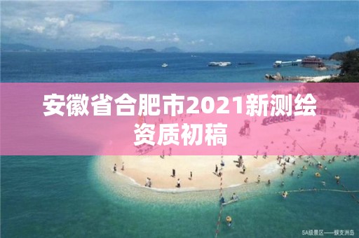 安徽省合肥市2021新測繪資質(zhì)初稿