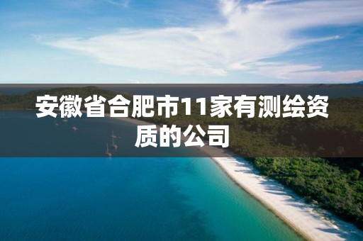 安徽省合肥市11家有測繪資質的公司