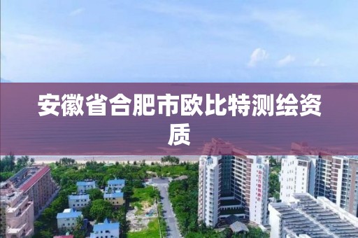 安徽省合肥市歐比特測繪資質(zhì)