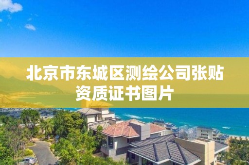 北京市東城區(qū)測(cè)繪公司張貼資質(zhì)證書(shū)圖片