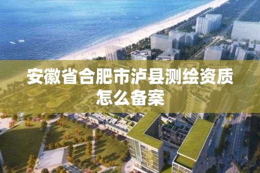 安徽省合肥市瀘縣測繪資質怎么備案