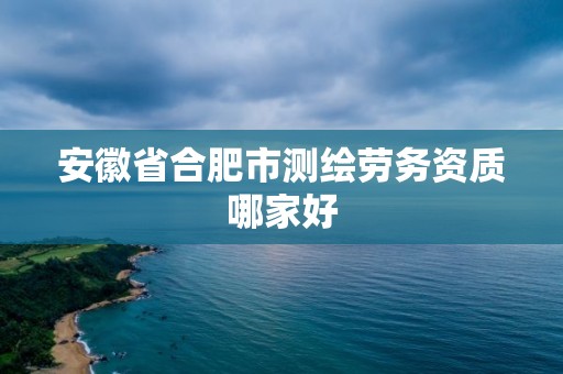 安徽省合肥市測繪勞務資質哪家好