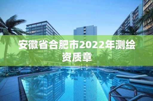 安徽省合肥市2022年測繪資質(zhì)章