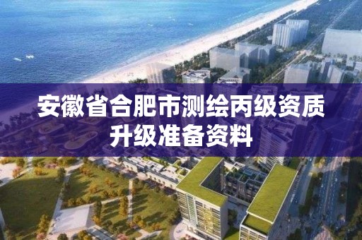 安徽省合肥市測繪丙級資質升級準備資料