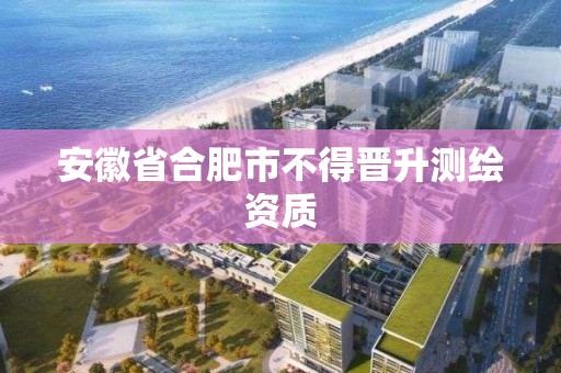 安徽省合肥市不得晉升測繪資質(zhì)