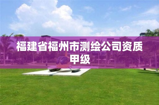 福建省福州市測(cè)繪公司資質(zhì)甲級(jí)