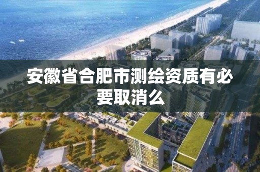 安徽省合肥市測繪資質有必要取消么