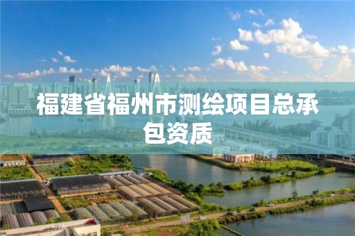 福建省福州市測繪項目總承包資質