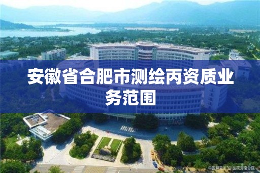 安徽省合肥市測繪丙資質業務范圍