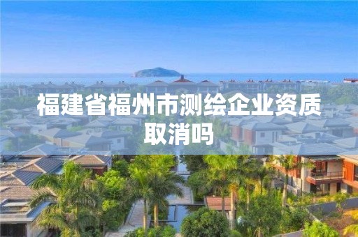 福建省福州市測繪企業(yè)資質取消嗎