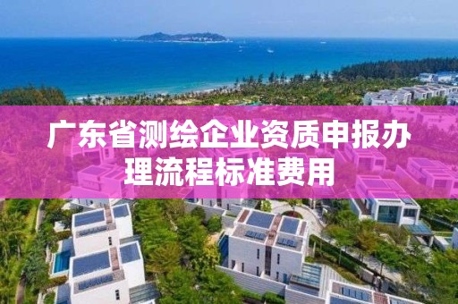 廣東省測繪企業(yè)資質(zhì)申報辦理流程標(biāo)準(zhǔn)費用