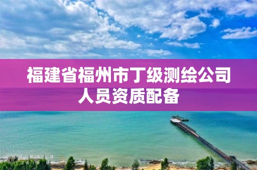 福建省福州市丁級測繪公司人員資質配備