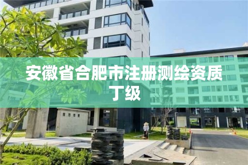 安徽省合肥市注冊測繪資質(zhì)丁級