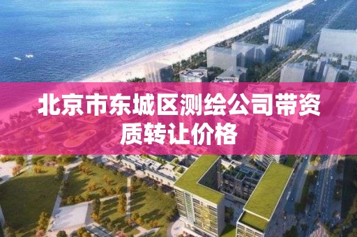 北京市東城區測繪公司帶資質轉讓價格