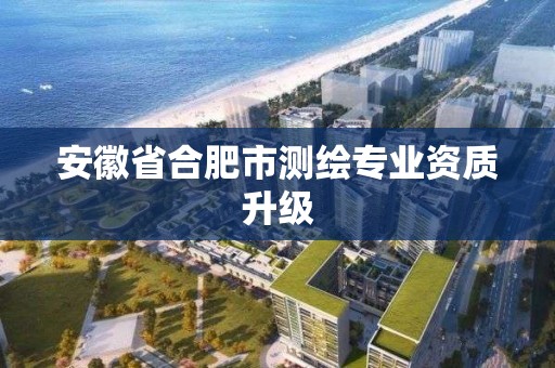 安徽省合肥市測繪專業(yè)資質升級