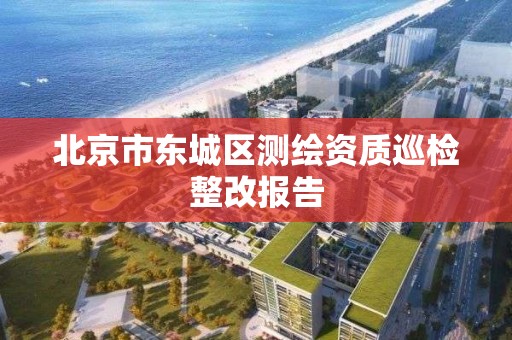 北京市東城區測繪資質巡檢整改報告