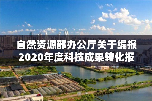 自然資源部辦公廳關于編報2020年度科技成果轉化報告有關工作的通知 部有關研究開發機構：