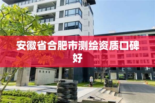 安徽省合肥市測繪資質口碑好