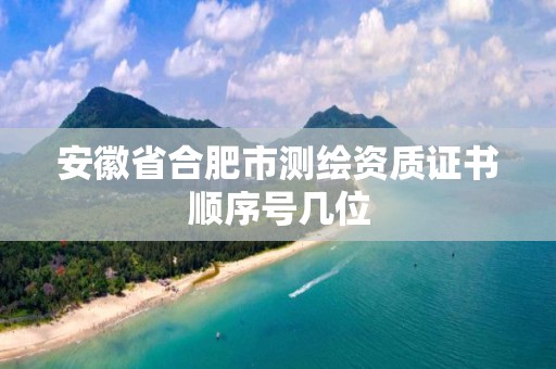 安徽省合肥市測繪資質證書順序號幾位