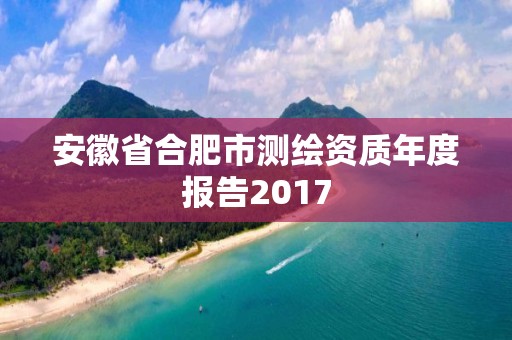 安徽省合肥市測繪資質年度報告2017