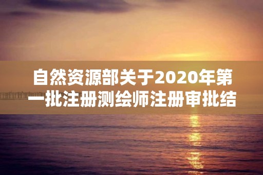 自然資源部關于2020年第一批注冊測繪師注冊審批結果的公告